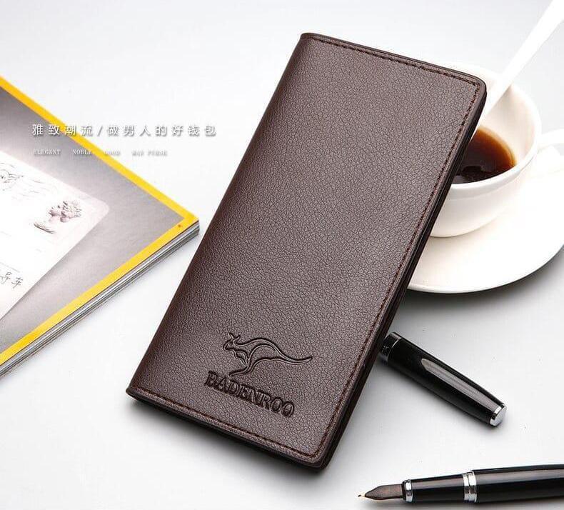 Men’s Leather Bi-Fold Wallet With Classic Design (Black)