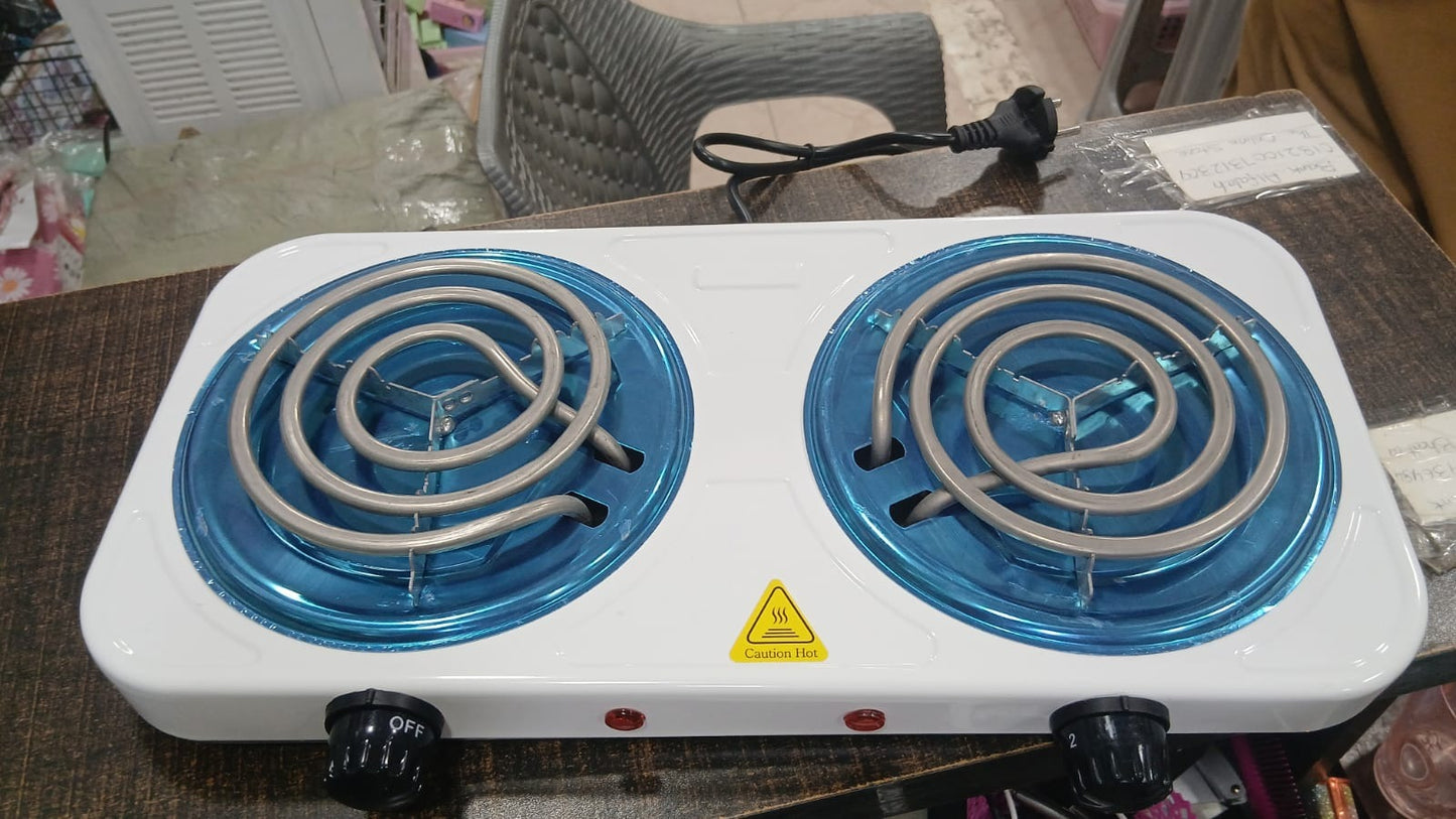 Double Electric Cooking Stove for Home, Hostels & Outdoor Use