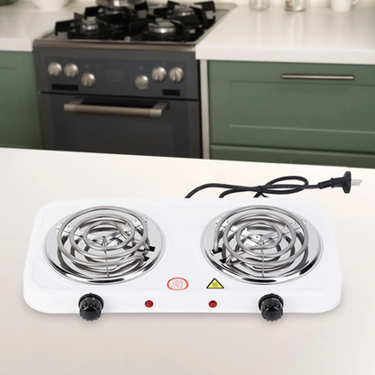Double Electric Cooking Stove for Home, Hostels & Outdoor Use