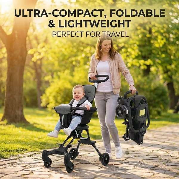 Portable Baby Stroller Tricycle – Safe & Compact!