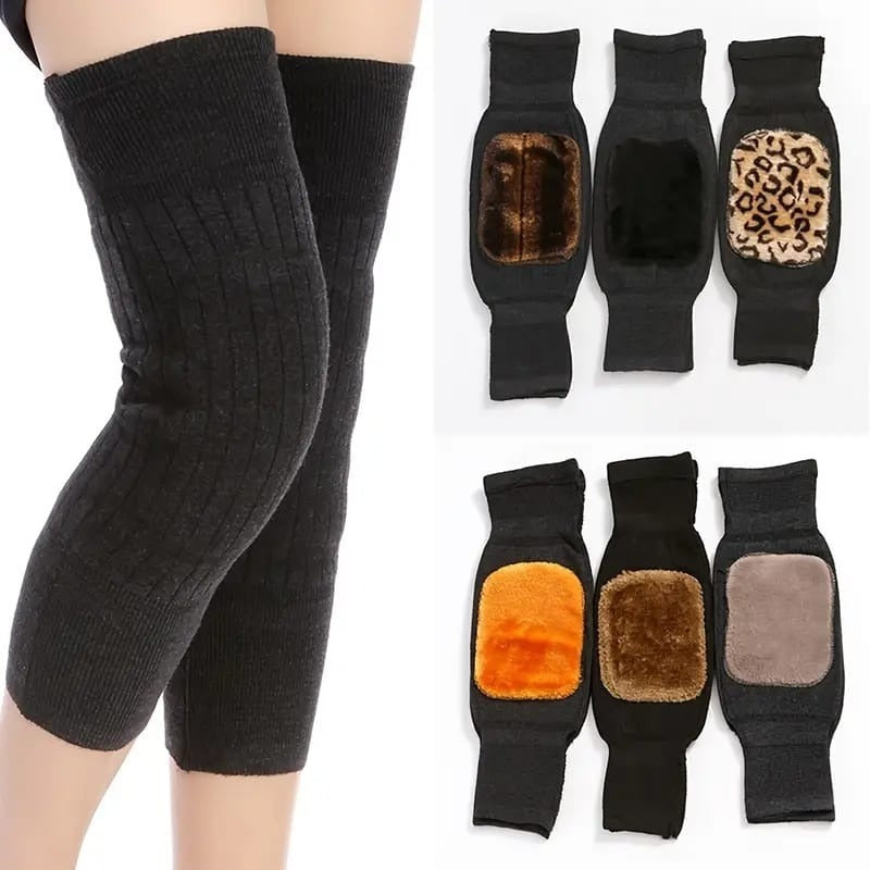 (1 Pair) Unisex Cashmere Wool Knee Warmers