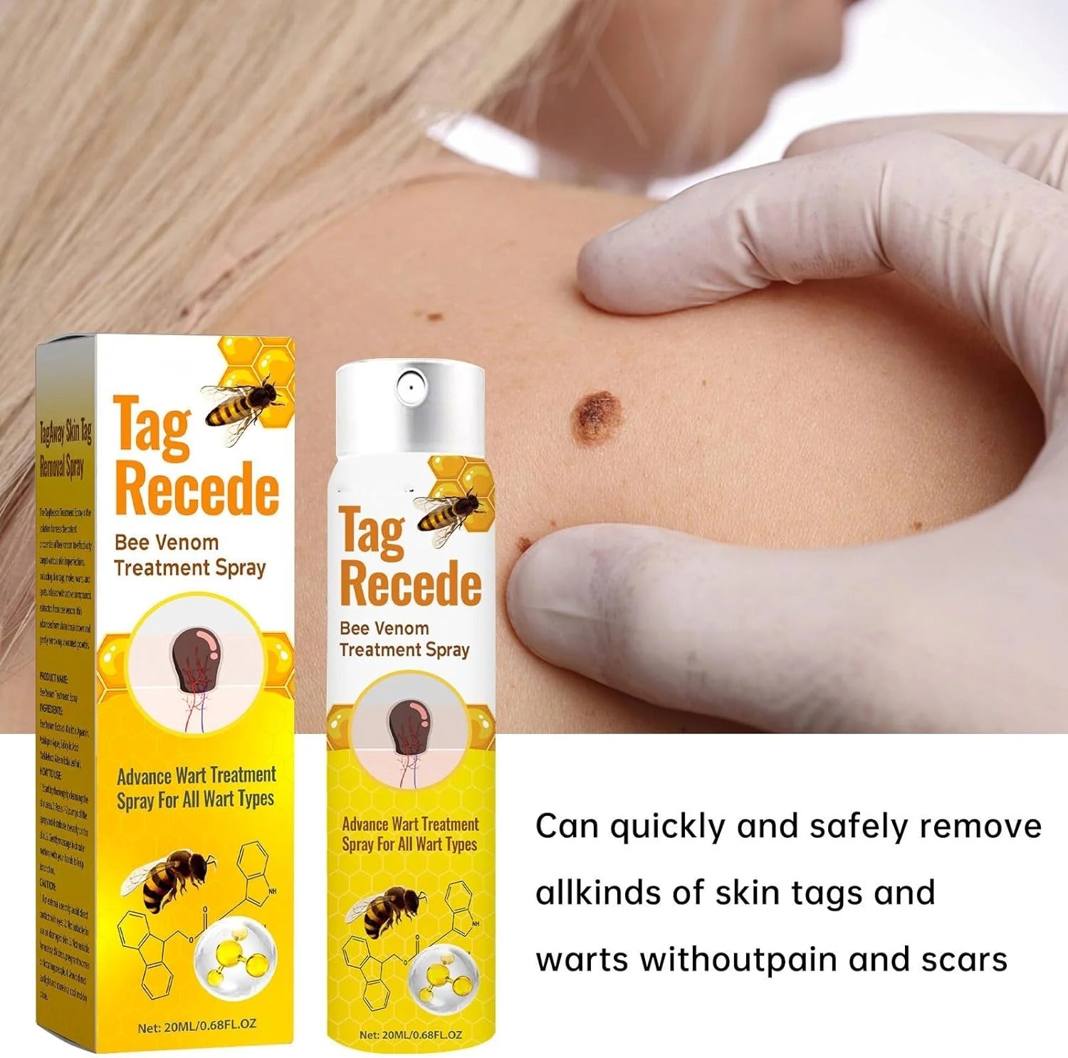 Bee Venom Tag Remover and Skin Repair Spray