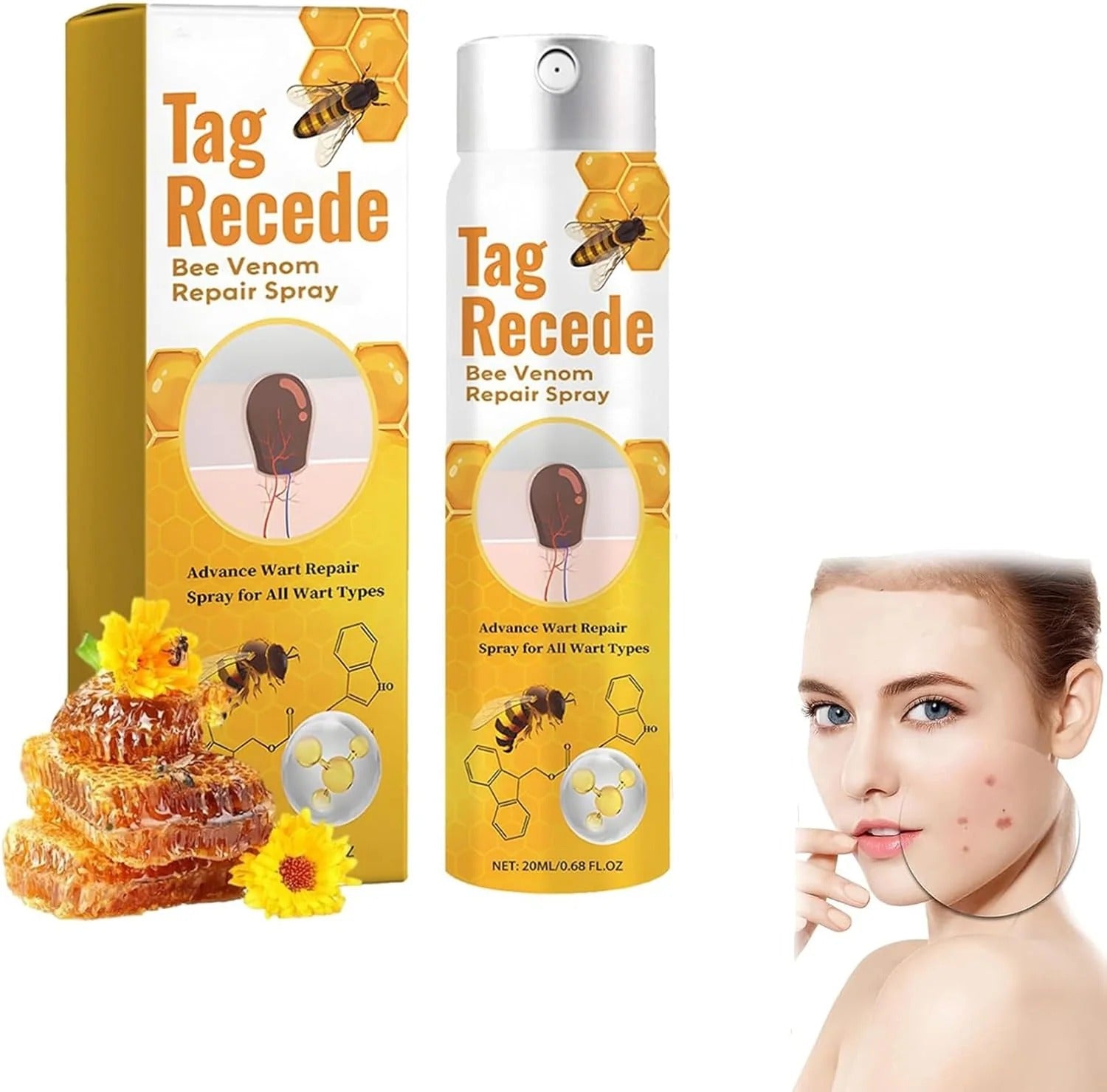 Bee Venom Tag Remover and Skin Repair Spray